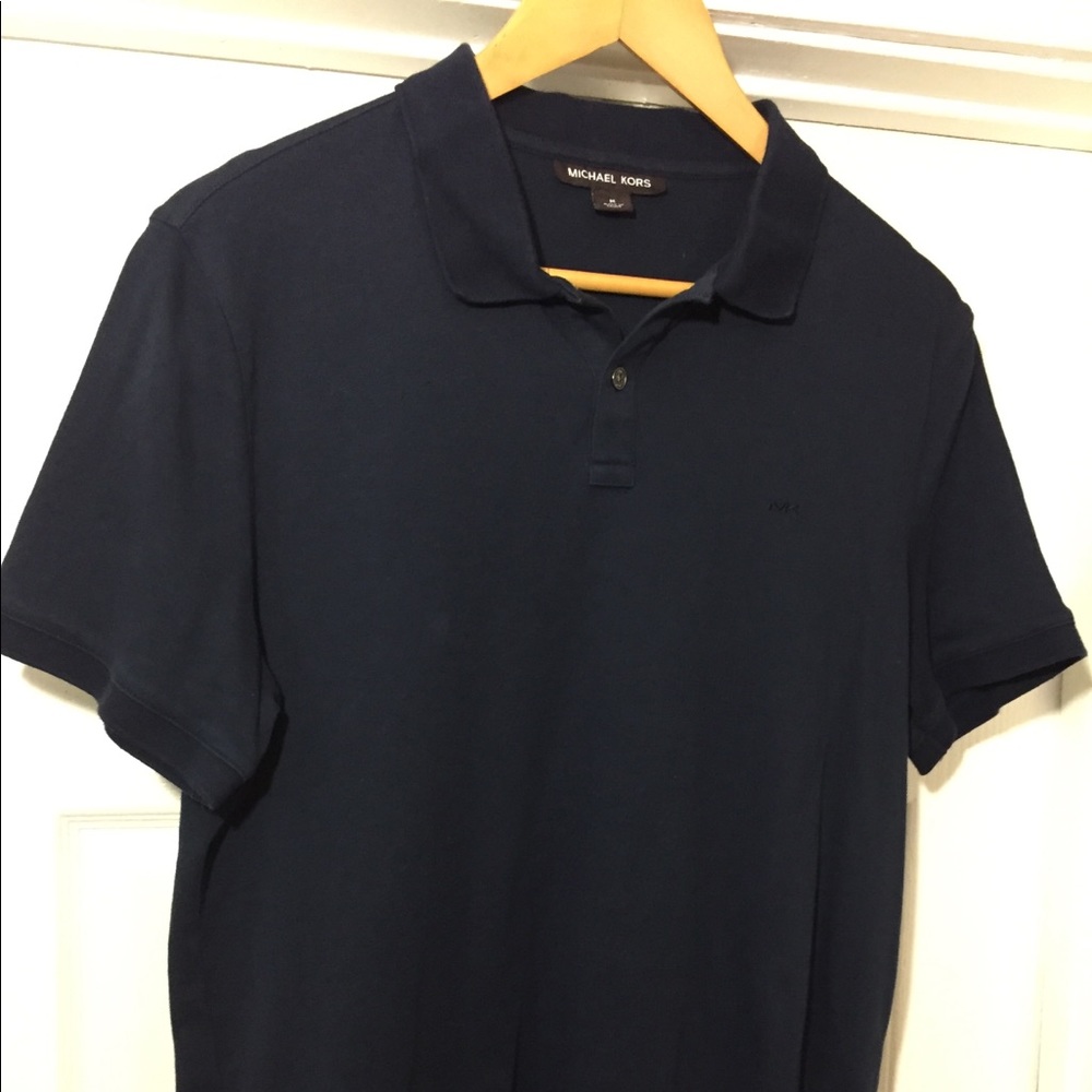 Michael Kors Navy Blue Short sleeve polo MK